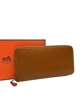 Hermes Leather Azap Long Silk in Zippy Wallet